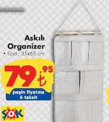 ASKILI ORGANİZER 35X65 CM